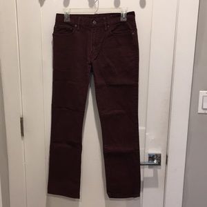 Used Gap Maroon Denim 29/30 Skinny Pants